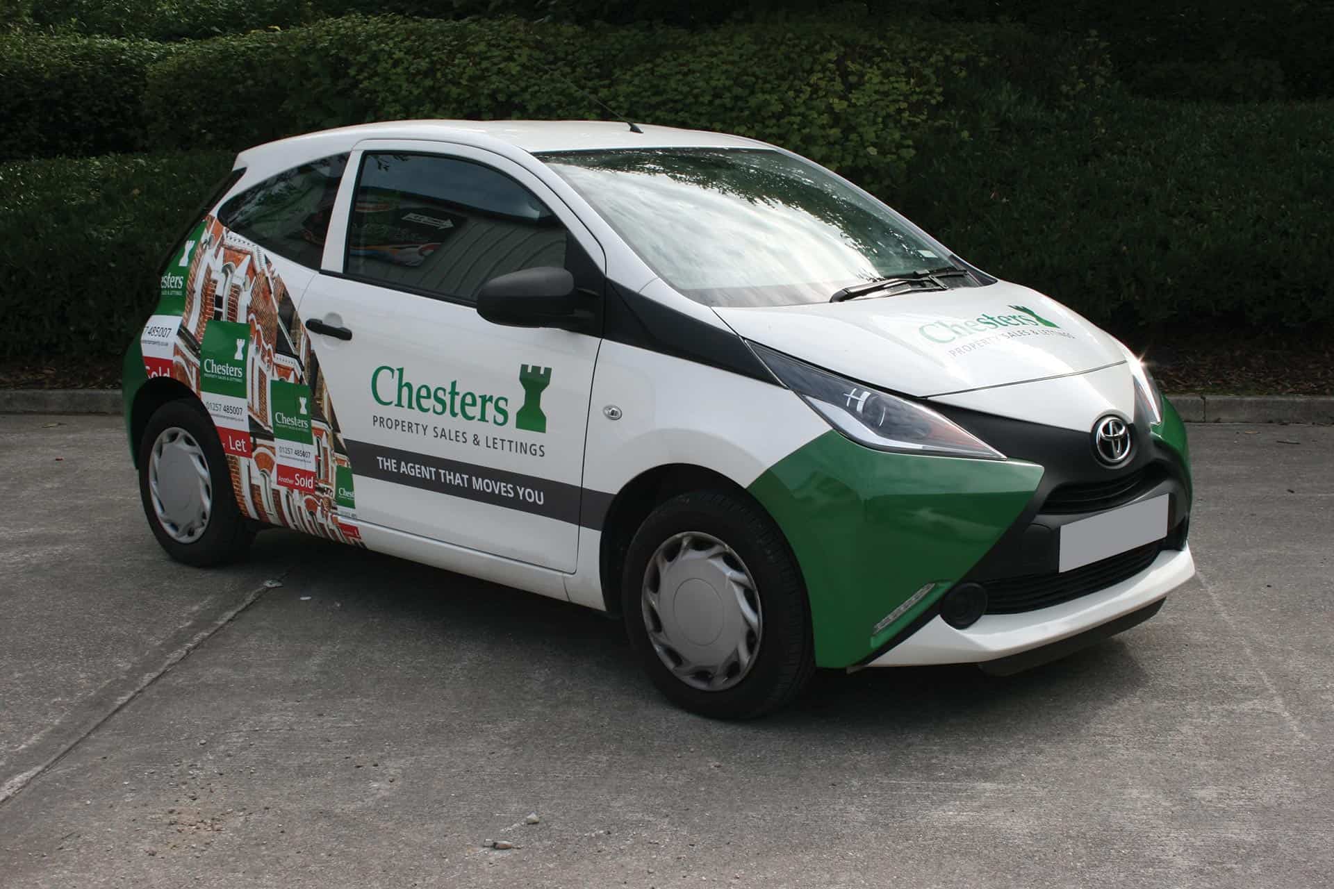 Chesters Property Sales and Letting - full colour vinyl car graphics