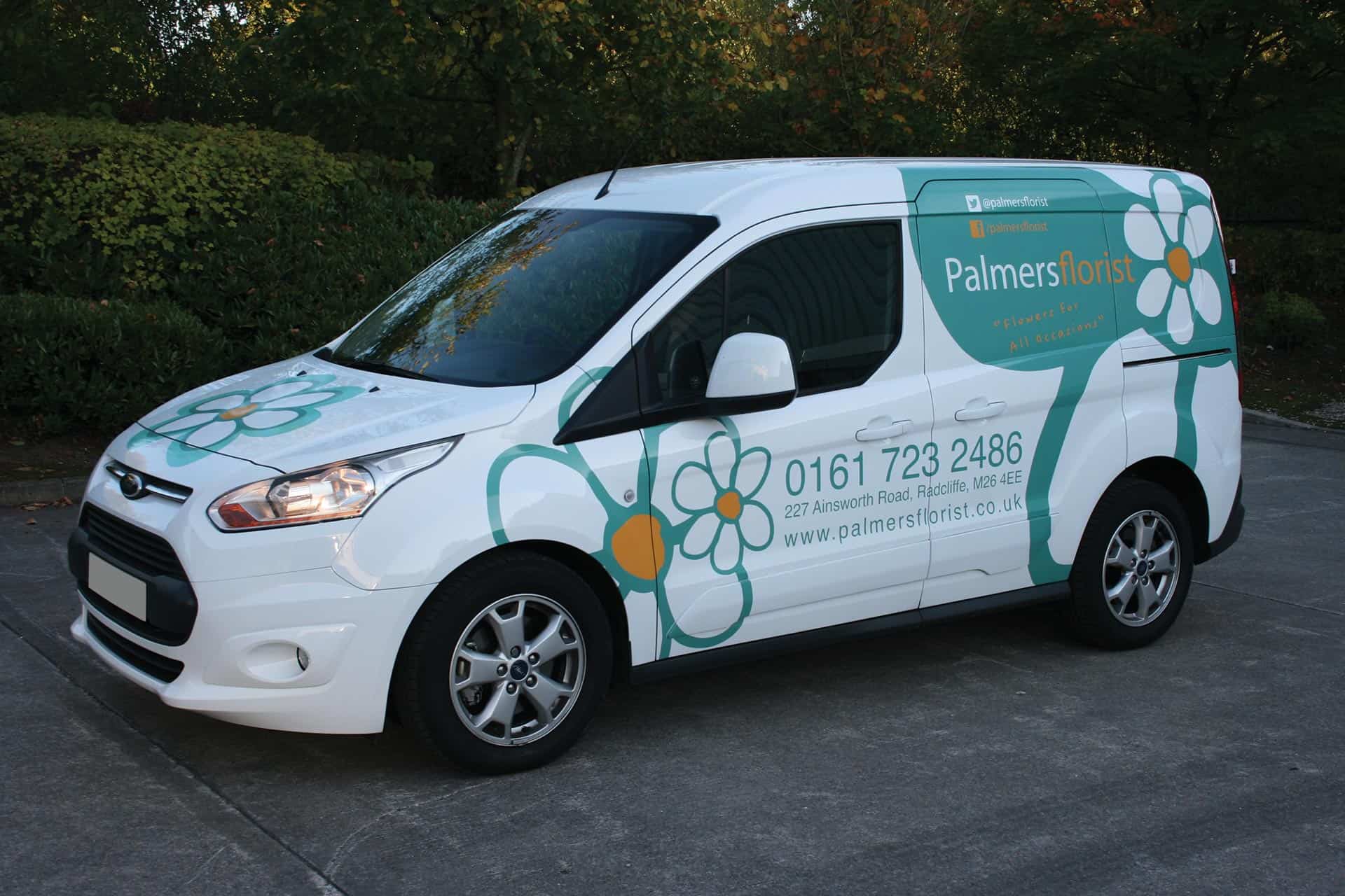 Palmers Florist - part vehicle wrap and graphics