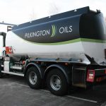 Pilkington Oils Truck- part wrap including print and cut vinyl text