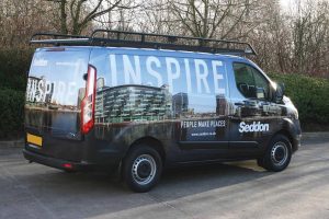 Inspire and Believe - full colour vehicle wrap