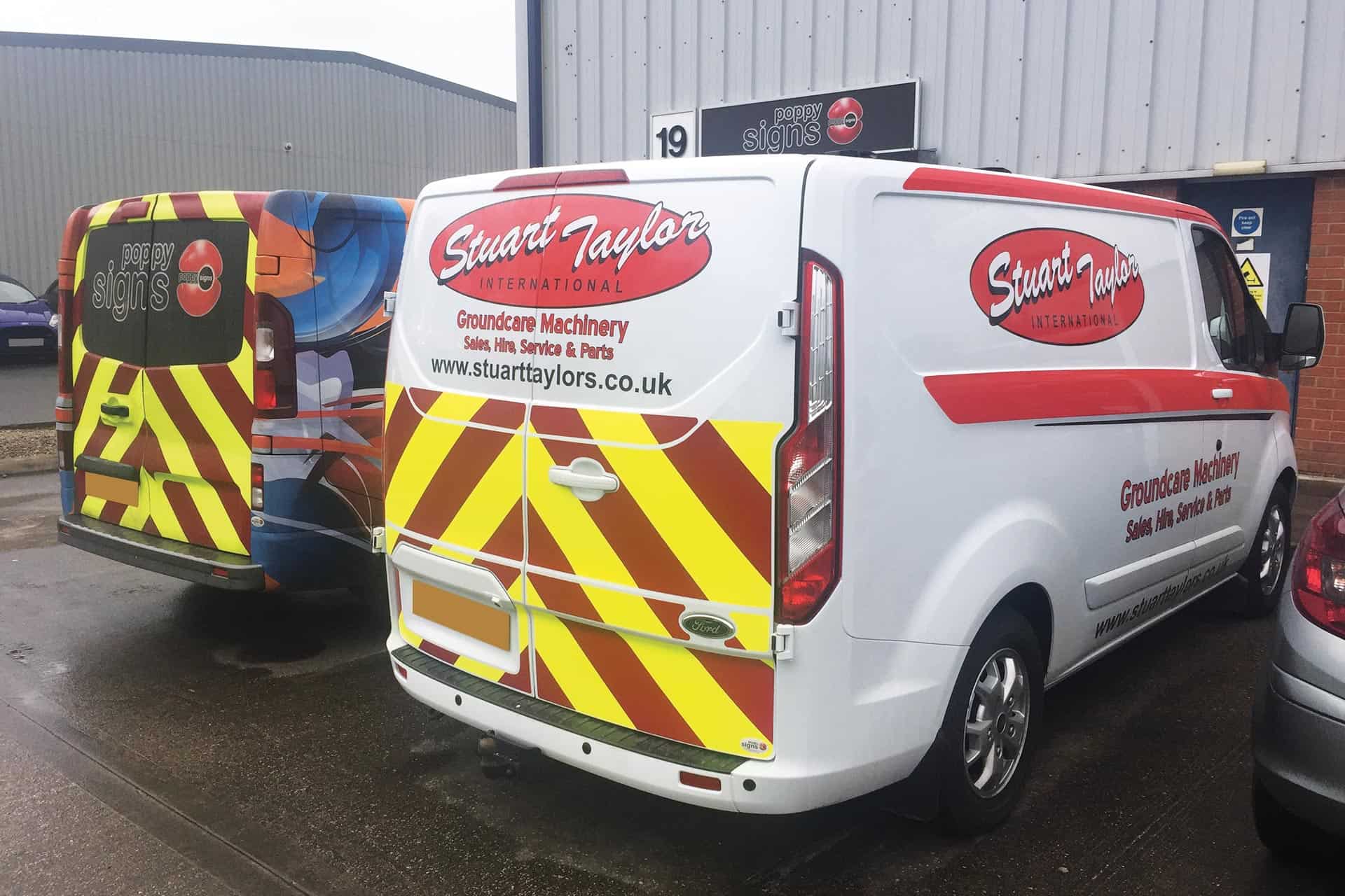 Stuart Taylor - print and cut vinyl vehicle graphics with chapter 8 kit to rear